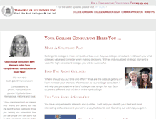 Tablet Screenshot of mannerscollegeconsulting.com